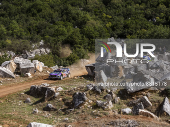 19 LOEB Sebastien (fra), GALMICHE Isabelle (fra), M-Sport Ford World Rally Team, Ford Puma Rally 1, action during the Acropolis Rally Greece...