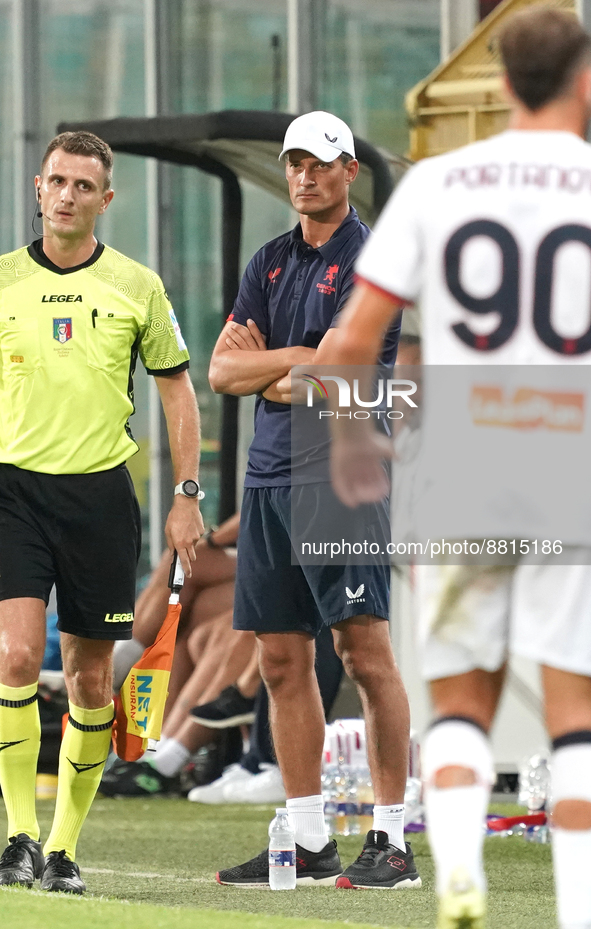 Alexander Blessin head coach of Genoa Cfc during the Serie B match between Palermo Fc and Genoa Cfc on September  9, 2022 stadium "Renzo Bar...