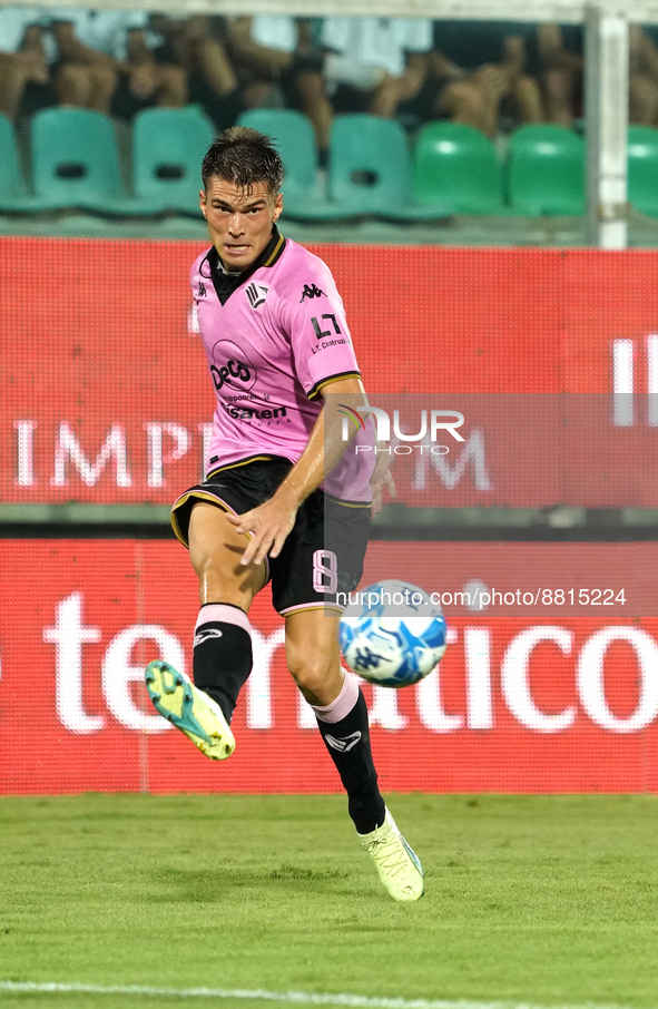 Jacopo Segre of Palermo Fc during the Serie B match between Palermo Fc and Genoa Cfc on September  9, 2022 stadium "Renzo Barbera" in Palerm...