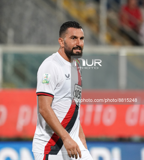 Massimo Coda of Genoa Cfc during the Serie B match between Palermo Fc and Genoa Cfc on September  9, 2022 stadium "Renzo Barbera" in Palermo...