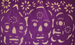Paper cuttings of skulls on display during the Day of the Dead (Dia de los Muertos) in Tor...