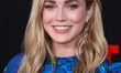 American actress Caity Lotz arrives at the Los Angeles Premiere Of Netflix's 'Blonde' held...