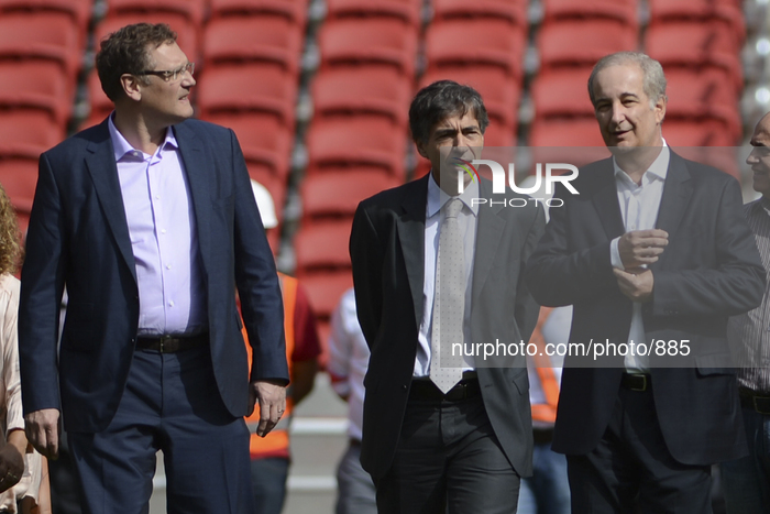 Jerome Valcke, Secretary General of FIFA, visit the Beira Rio stadium