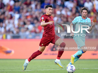 Roger Ibanez of AS Roma during the Serie A match between AS Roma and Atalanta BC at Stadio Olimpico, Rome, Italy on 18 September 2022.  (