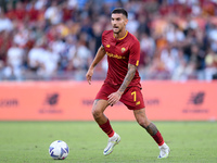 Lorenzo Pellegrini of AS Roma during the Serie A match between AS Roma and Atalanta BC at Stadio Olimpico, Rome, Italy on 18 September 2022....