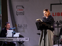 The actress Anna Foglietta in Rieti, (Italy) on 17 September 2022 during the thirteenth edition of Liberi sulla Carta, independent publishin...