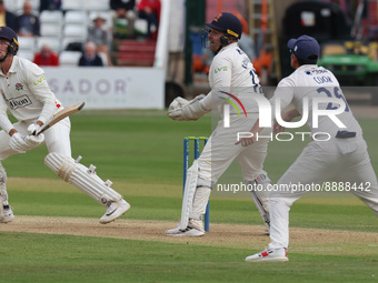 George Balderson of Lancashire CCC during LV= COUNTY CHAMPIONSHIP - DIVISION ONE Day One of 4 match between Essex CCC against Lancashire CCC...
