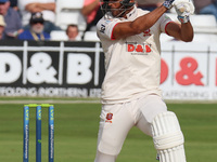 Essex's Feroze Khushi during LV= COUNTY CHAMPIONSHIP - DIVISION ONE Day One of 4 match between Essex CCC against Lancashire CCC at The Cloud...