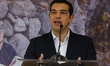 Greece's Prime Minister Alexis Tsipras makes statements, after the first 30 refugees to be...