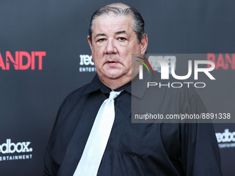 Gilbert Galvan Jr. arrives at the World Premiere Of Redbox Entertainment and Quiver Distribution's 'Bandit' held at the Harmony Gold Theater...
