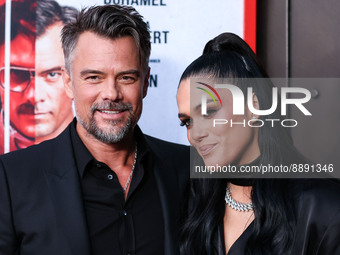 American actor Josh Duhamel and wife/American model, television host and beauty pageant titleholder - Miss World America 2016 Audra Mari arr...