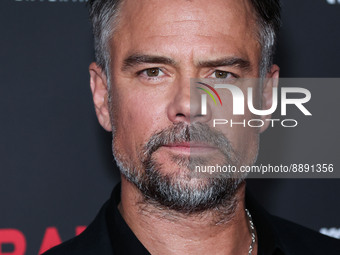 American actor Josh Duhamel arrives at the World Premiere Of Redbox Entertainment and Quiver Distribution's 'Bandit' held at the Harmony Gol...