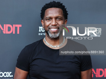 American actor Keith Arthur Bolden arrives at the World Premiere Of Redbox Entertainment and Quiver Distribution's 'Bandit' held at the Harm...