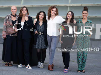 Isabel Coixet, Aída Flix, Miriam Fuentes, Goretti Narcís, Marta Pachón, Sonia Palau, Violeta Porta Alonso attended the Photocall El Sostre G...