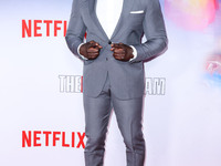 American sports analyst and former American football tight end Shannon Sharpe arrives at the Los Angeles Special Screening Of Netflix's 'The...