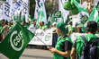 Several thousands people attend a demonstration organized from the trade union CSIF to pro...