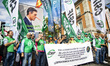 Several thousands people attend a demonstration organized from the trade union CSIF to pro...