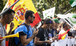 Several thousands people attend a demonstration organized from the trade union CSIF to pro...