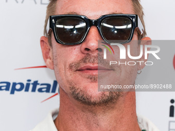 Diplo poses in the press room at the 2022 iHeartRadio Music Festival - Night 1 held at the T-Mobile Arena on September 23, 2022 in Las Vegas...
