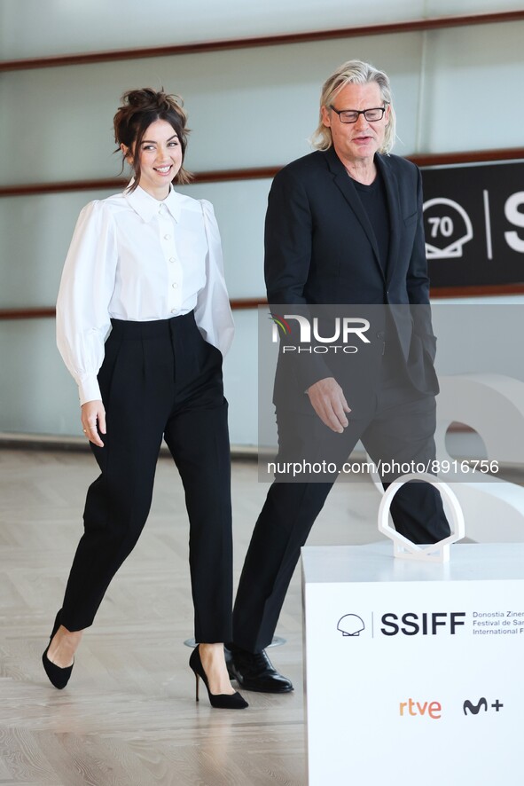 Ana de Armas together with the director, Andrew Dominik, present 'Blonde' at the 70th edition of the San Sebastian International Film Festiv...