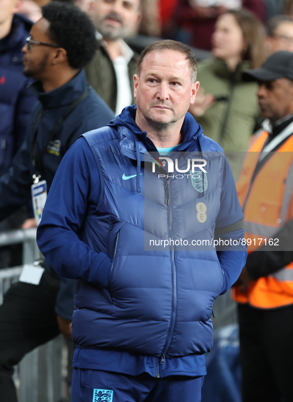 LONDON ENGLAND - SEPTEMBER 26 : Assistant Manager Steve Holland during UEFA Nations League - Group A3 match between England against Germany...