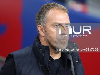 LONDON ENGLAND - SEPTEMBER 26 : Hans -Diater Flick Head Coach of Germany during UEFA Nations League - Group A3 match between England against...
