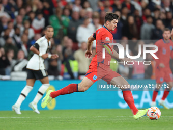 LONDON ENGLAND - SEPTEMBER 26 : Harry Maguire (Man Utd) of England during UEFA Nations League - Group A3 match between England against Germa...