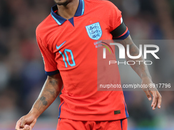 LONDON ENGLAND - SEPTEMBER 26 : Raheem Sterling (Chelsea) of England during UEFA Nations League - Group A3 match between England against Ger...