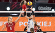 Agnieszka Korneluk (POL),Pornpun Guedpard (THA) during the FIVB Volleyball Women's World C...