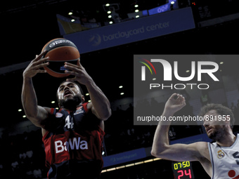 SPAIN, Madrid: Bayern Munich´s American player BRYCE TAYLOR during the Turkish Airlines Euroleague 2015/16 match between Real Madrid and Bay...
