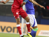Ellyes Skhiri of Tunisia, Richarlison de Andrade of Brazil during the International friendly game, football match between Brazil and Tunisia...