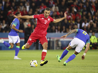 Ellyes Skhiri of Tunisia during the International friendly game, football match between Brazil and Tunisia on September 27, 2022 at Parc des...