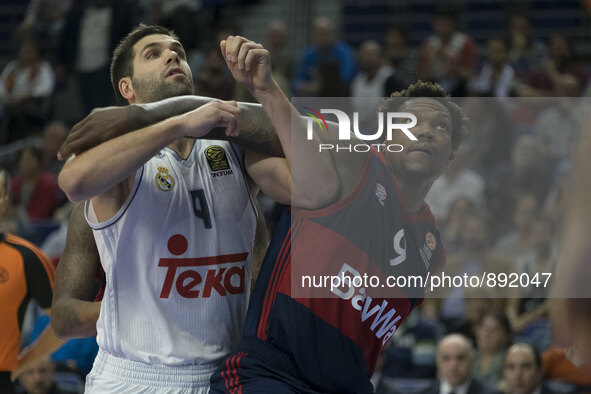 Felipe Reyes of Real Madrid in action during the Turkish Airlines Euroleague Basketball Regular Season date 4 game between Real Madrid v FC...