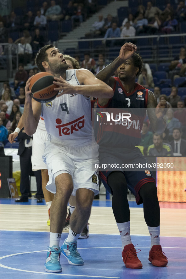 Felipe Reyes  of Real Madrid in action during the Turkish Airlines Euroleague Basketball Regular Season date 4 game between Real Madrid v FC...