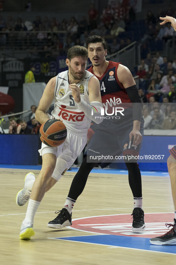 Rudy Fernandez of Real Madrid in action during the Turkish Airlines Euroleague Basketball Regular Season date 4 game between Real Madrid v F...