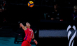 Sarina Koga of Japan spikes the ball during the FIVB Volleyball Women's World Champion...