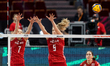 Monika Galkowska (POL),Agnieszka Korneluk (POL) during the FIVB Volleybal lWomen's World C...