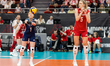 Maria Stenzel (POL),Agnieszka Korneluk (POL) during the FIVB Volleybal lWomen's World Cham...