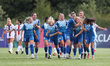 BETH HEPPLE of Durham Women celebrates with her team mates after scoring their second goal...