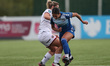 MADDY CUSACK  of Sheffield United battles for possession with MARIA FARRUGIA of Durham Wom...