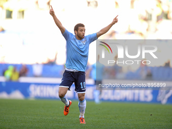 Felipe Anderson during the Italian Serie A football match A.S. Roma vs S.S. Lazio at the Olympic Stadium in Rome, on november 08, 2015. (
