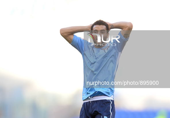 Felipe Anderson during the Italian Serie A football match A.S. Roma vs S.S. Lazio at the Olympic Stadium in Rome, on november 08, 2015. 