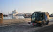 The Museum of Islamic Art and a street cleaning vehicle in Doha, Qatar on 8 October 2022....
