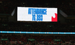 LONDON ENGLAND - OCTOBER 07:Scoreboard show attendance  during Women's International Frien...