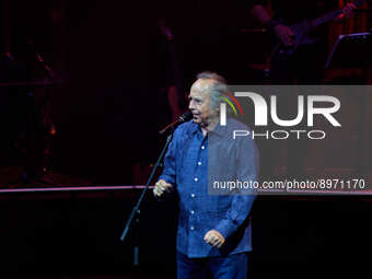 Musician/songwriter Joan Manuel Serrat performs in concert at Kursaal on October 08, 2022 in San Sebastian, Spain.  (