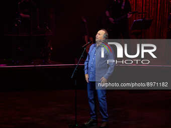 Musician/songwriter Joan Manuel Serrat performs in concert at Kursaal on October 08, 2022 in San Sebastian, Spain.  (