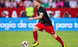 Iker Muniain of Athletic Club runs with the ball during the La Liga Santader match between...