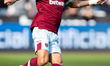 Lucas Paqueta of West Ham controls the ball during the Premier League match between West H...