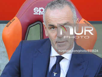 Stefano Pioli during the Italian Serie A football match A.S. Roma vs S.S. Lazio at the Olympic Stadium in Rome, on november 08, 2015. (