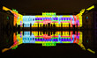 The audiovisual 3d mapping show of the Kernel Festival on the facade of the Villa Reale on...
